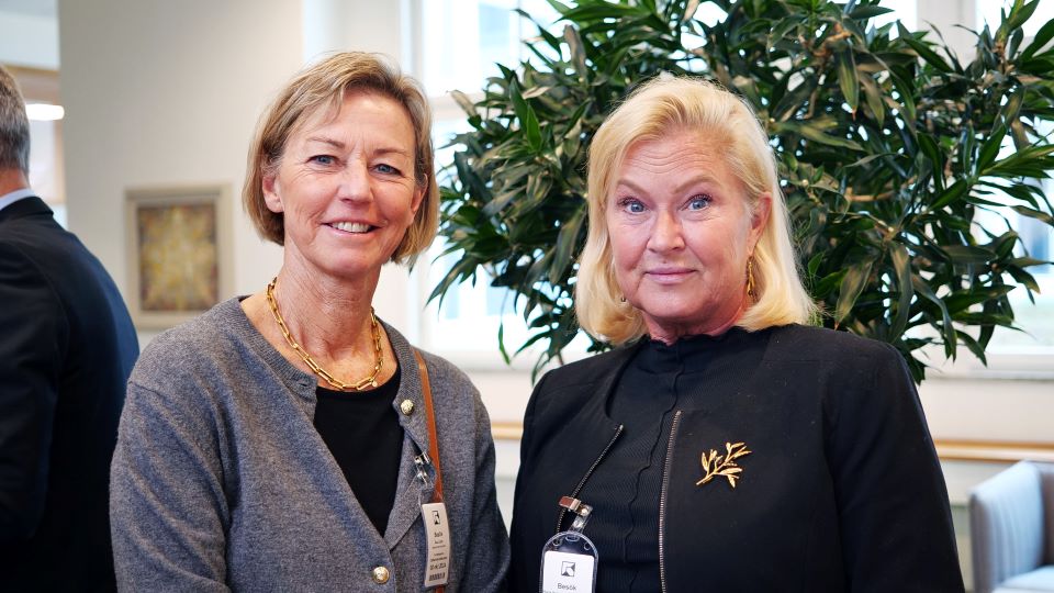 Åsa Lindh och Arbetsförmedlingens generaldirektör Maria Hemström Hemmingsson deltog på myndighetschefsnätverket för MUR.